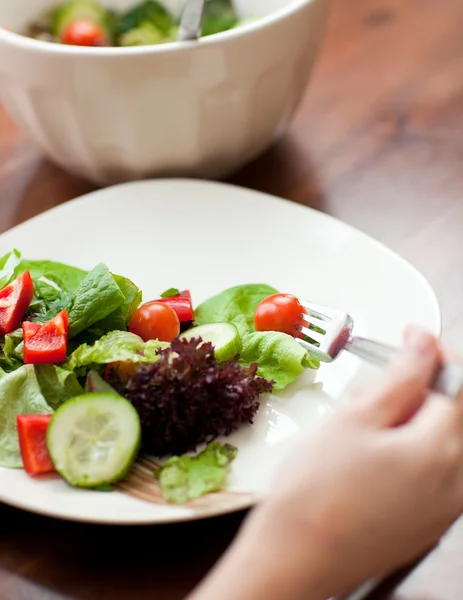 Close-Up bir tabak salata — Stok fotoğraf