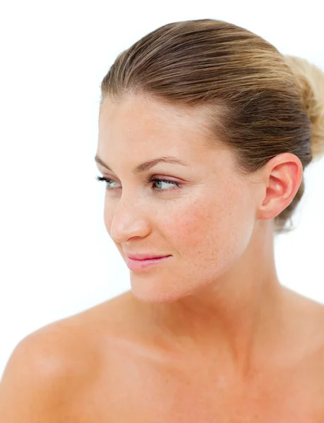 Positive woman after having a spa treatment — Stock Photo, Image