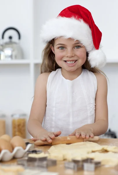 Famiglia cottura dolci di Natale in cucina — Foto Stock