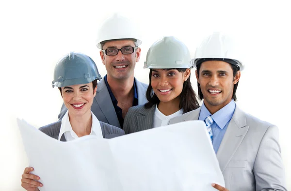 A group of architects showing diversity Stock Picture