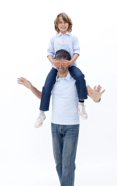 Father playing with his son — Stock Photo, Image