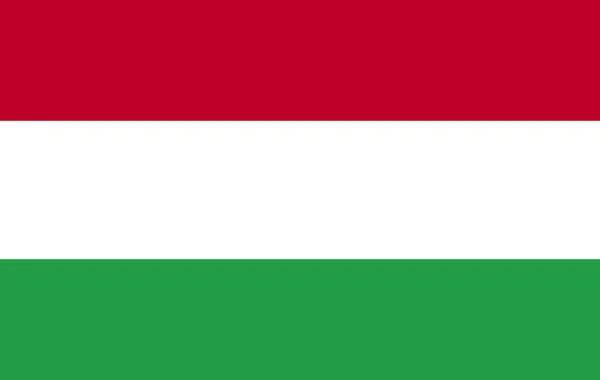 Bandeira húngara — Fotografia de Stock