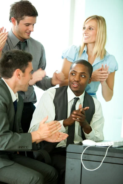 International business team discussing in office — Stock Photo, Image