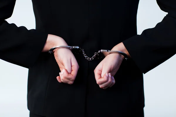 Business person handcuffed — Stock Photo, Image