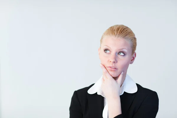 Young Businesswoman thinking — Stock Photo, Image