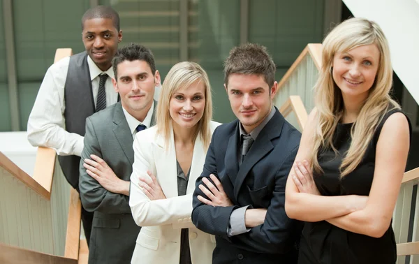 Young Business with folded arms — Stock Photo, Image
