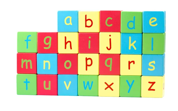 Todas as letras do alfabeto — Fotografia de Stock