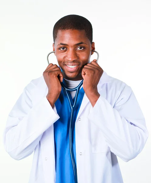 Молодой врач на работе в больнице — стоковое фото