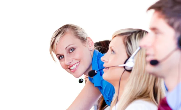 Team in a call center — Stock Photo, Image