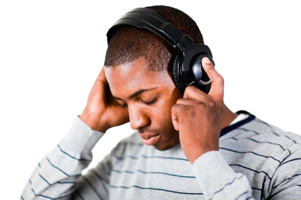 Homem ouvindo música — Fotografia de Stock