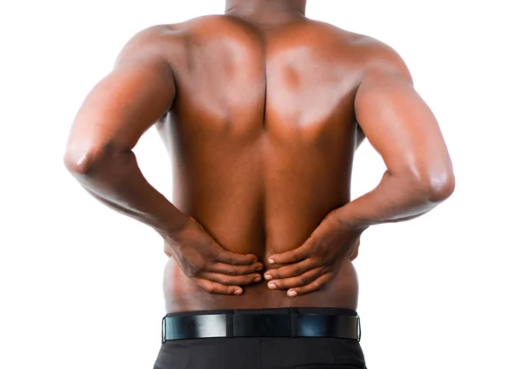 Man with backpain — Stock Photo, Image
