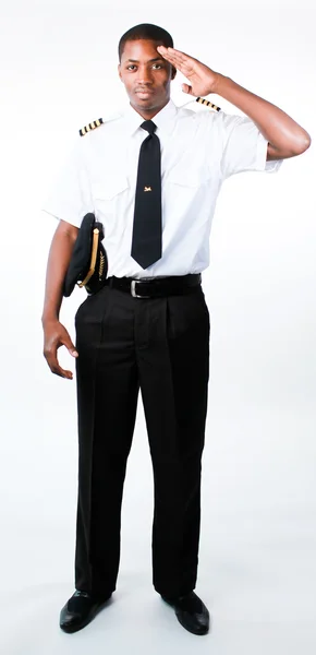 Full length photo of a pilot — Stock Photo, Image