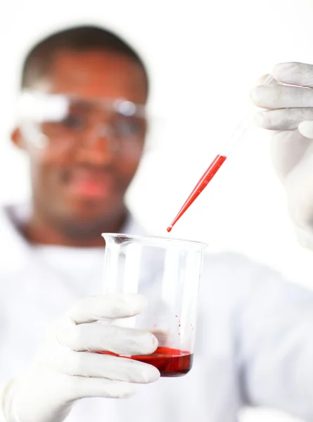 Man conducting science research — Stock Photo, Image