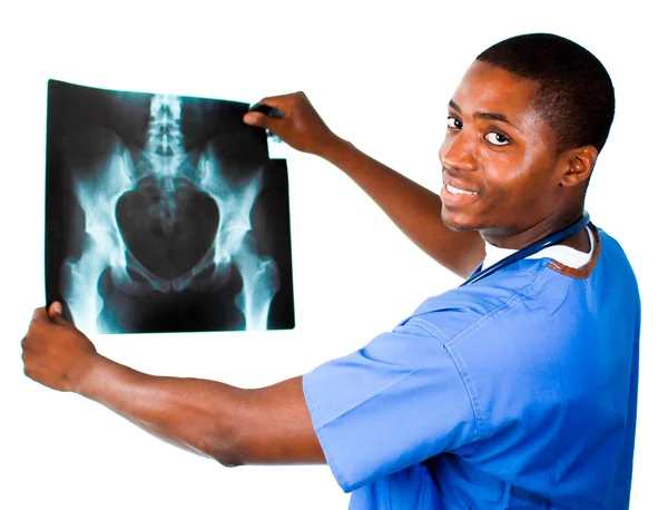 Doctor in Blue scrubs — Stock Photo, Image