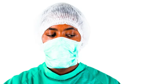 얼굴만 외과 의사의 — 스톡 사진