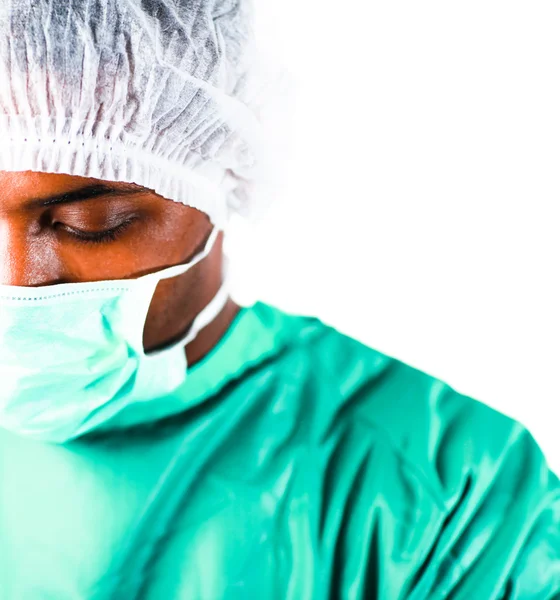 Tiro na cabeça de um cirurgião — Fotografia de Stock