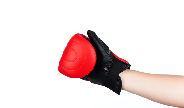 stock image Isolated shot of a man wearing boxing gloves