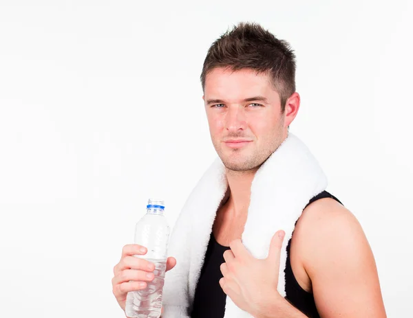 Man engaged in Fitness routine — Stock Photo, Image