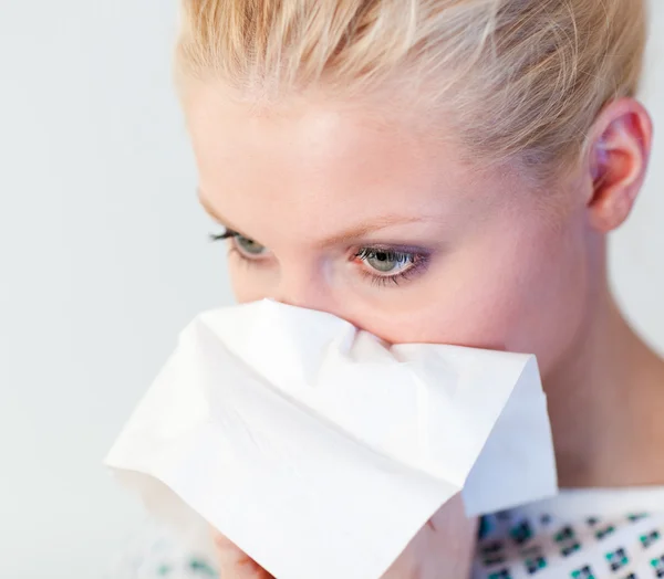 stock image Patient with the flu