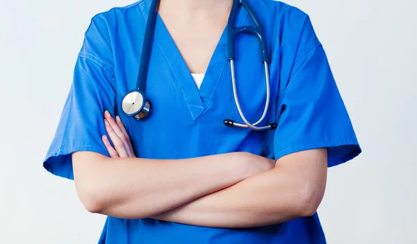 Doctor with standing before camera — Stock Photo, Image