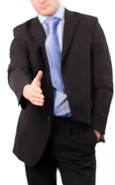 Biznesmen oferuje uścisk dłoni — Zdjęcie stockowe