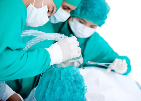 United medical team working on a patient — Stock Photo, Image