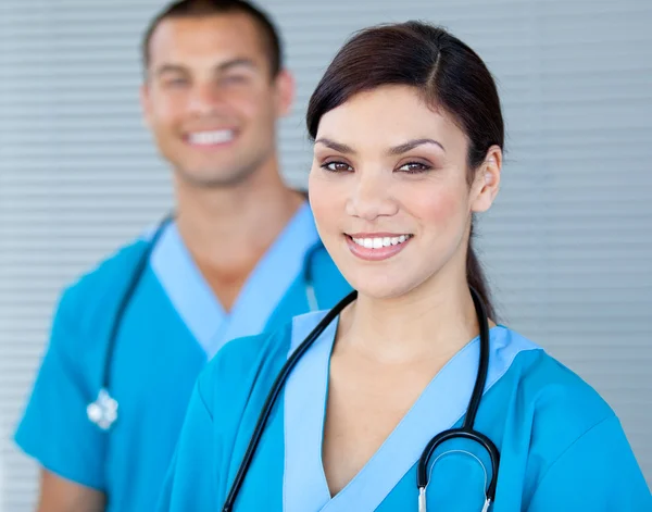 Bright female doctor looking at the camera — Stock Photo, Image