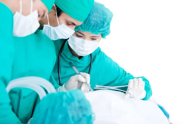 Professionnal medical team working on a patient — Stock Photo, Image