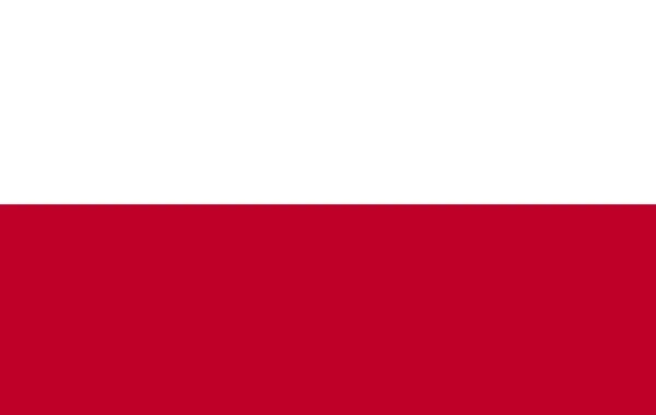Polnische Flagge — Stockfoto