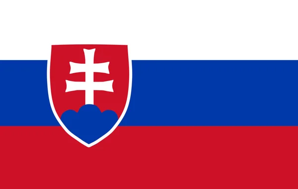 Slovenská vlajka — Stock fotografie