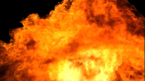 Dağlık mufassal 3d soyut yangın — Stok fotoğraf