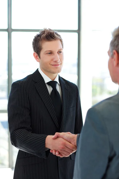 Two Business Man shaking hands — Stock Photo, Image