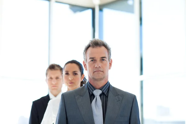 Manager leder ett företag team — Stockfoto