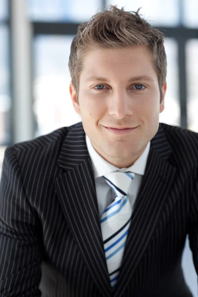 Attractive Smiling Businessman — Stock Photo, Image