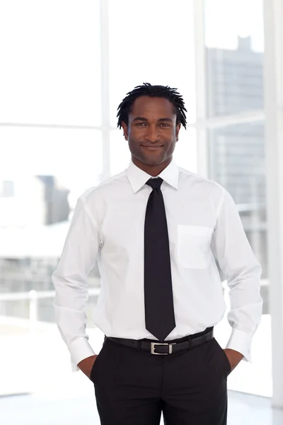 Confident Ethnic Businessman — Stock Photo, Image