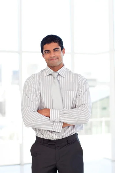 Businessman with folded arms — Stock Photo, Image