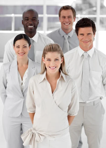 Business Group of Five looking at camera — Stock Photo, Image