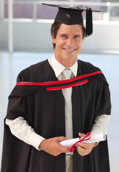 Man Graduating from University — Stock Photo, Image