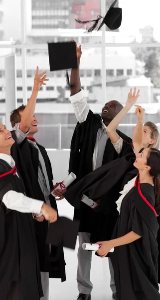 Group of celebrating their Graduation — Stock Photo, Image