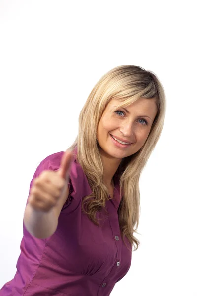 Business woman being Positive Stock Image