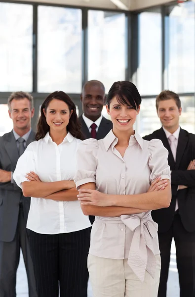 Business team in an office Stock Photo