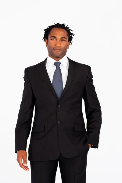 Attractive businessman in front of the camera — Stock Photo, Image