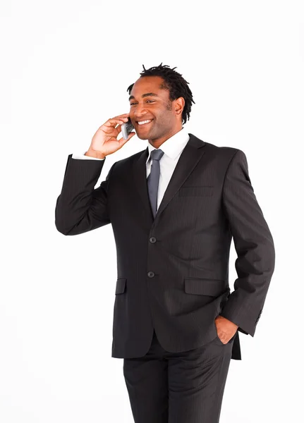 Businessman communication on phone — Stock Photo, Image