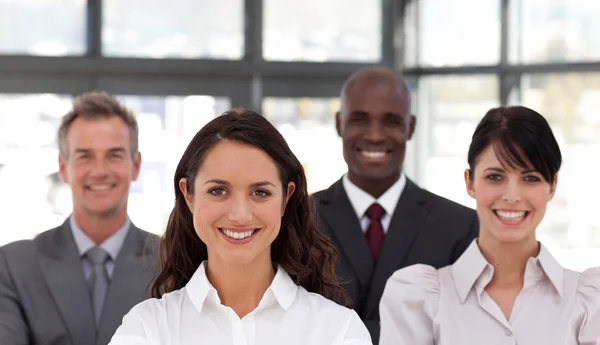 Multi-ethnic young business team — Stock Photo, Image
