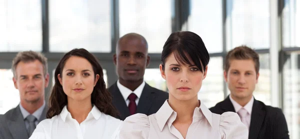 Charming multi-ethnic young business team — Stock Photo, Image