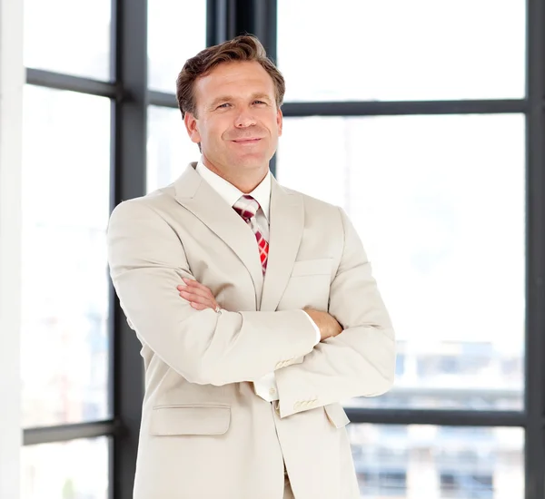 Confident business manager looking at the camera — Stock Photo, Image