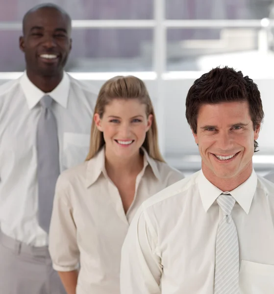 Business team showing Spirit and expressing Positivity — Stock Photo, Image