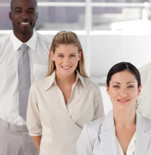 High Angle Potrait shot of Three person Business team — Stock Photo, Image