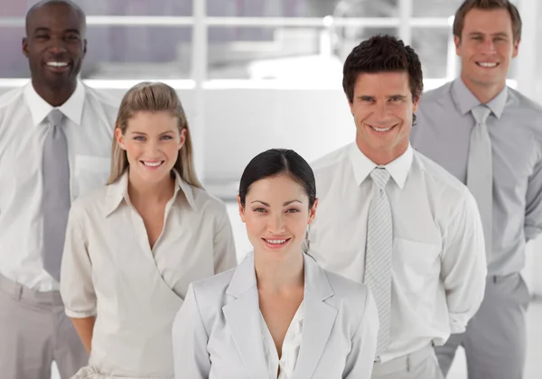 Smiling positive busines Group — Stock Photo, Image