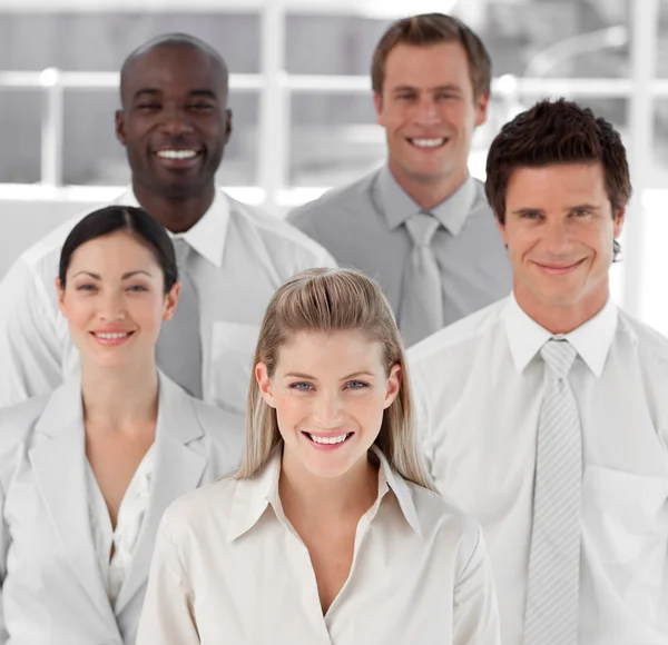 Business Group of Five looking at camera — Stock Photo, Image